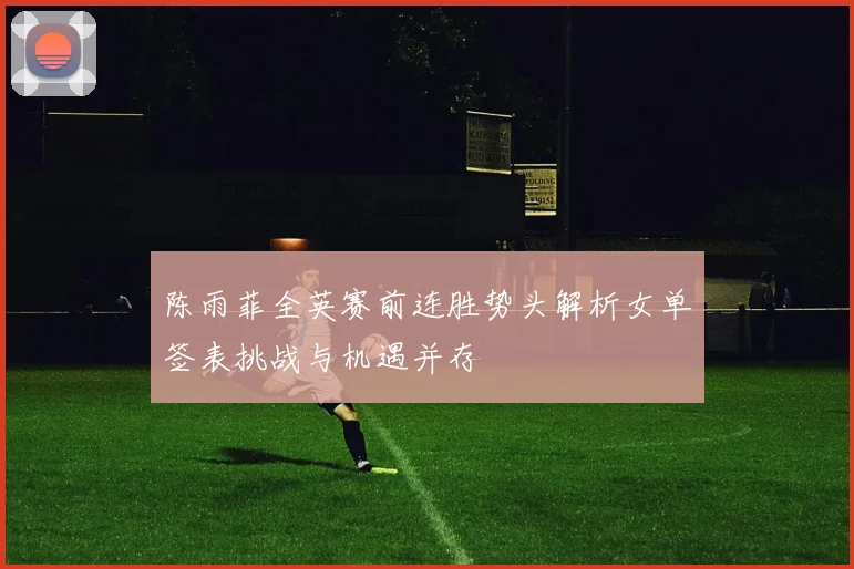 陈雨菲全英赛前连胜势头解析女单签表挑战与机遇并存